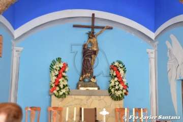 Misa y procesión religiosa en Cazadores  (Foto Francisco Javier Santana)